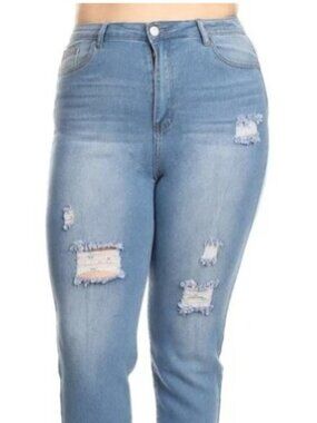 High Waist Ripped Skinny